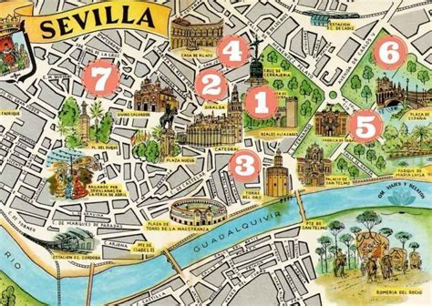 Mapa Turistico De Sevilla Digital Plano Online 2022 Images