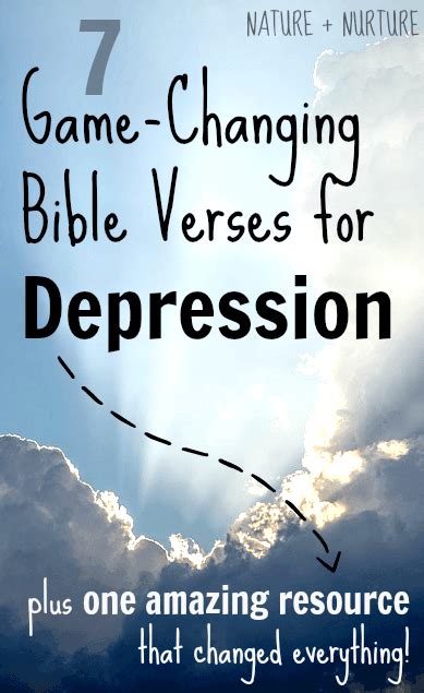 7 Game Changing Bible Verses For Depression Healthy Christian Home