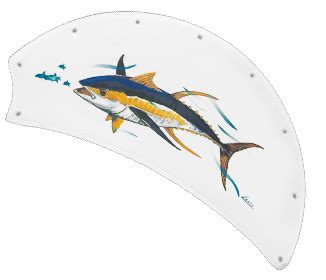 Extension poles for ceiling fans in all shapes and sizes. 52 inch Raindance Nautical Ceiling Fan - Fish Canvas Blades