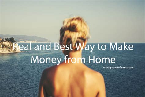 Real and Best Way to Make Money from Home