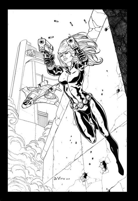Black Widow Comic Art Comic Art Black Widow Art