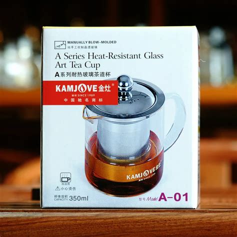 Grandness Kamjove A 01 Clear Glass Teapot With 304 Stainless Steel