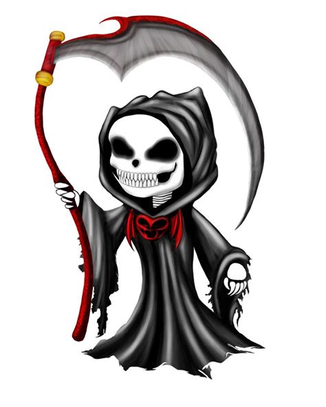 Chibi Grim Reaper By Tarasf On Deviantart In 2020 Grim Reaper Tattoo