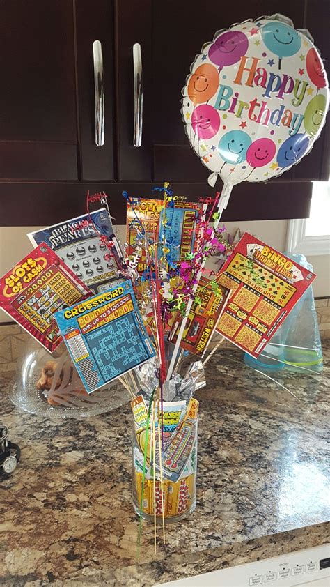 Lottery ticket bouquet | Lottery ticket gift, Lottery 