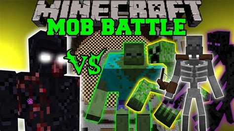 Mutant Obsidian Golem Vs Mutant Zombie Creeper Enderman And Skeleton Minecraft Mob Battles