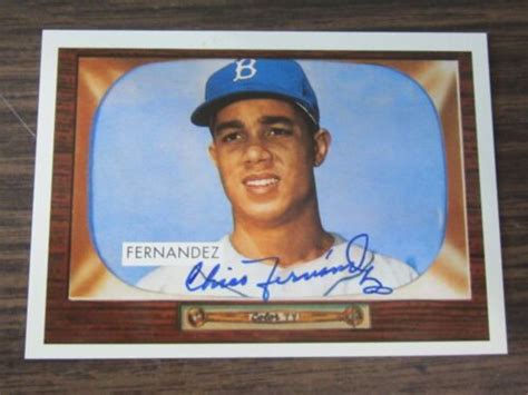 1995 Dodgers Archive 138 Chico Fernandez Autographed Card Brooklyn