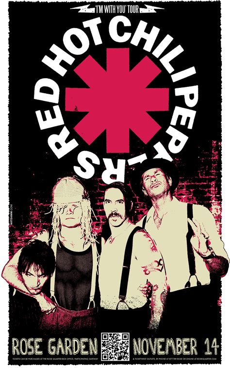 Pin By Rosequarter On Concert Posters Red Hot Chili Peppers Poster