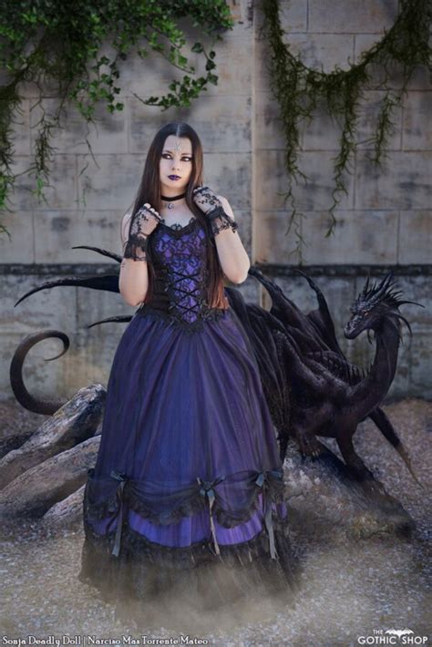 Caera Blackpurple Gothic Prom Dress By Sinister The Gothic Shop