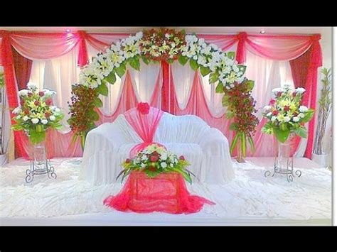 Lb wedding stage decorations backdrop party drapes ivory white background backdrop drape curtain for wedding ceremony event party venue ivory lace backdrop curtains 2 pieces 5ftx10ft classic lace curtains for party arch stage baby shower photo booth home window decoration. Elegant Wedding Stage Decoration - YouTube