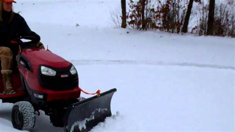 Riding Lawn Mower With Plow Attachment Craftsman Lt2000 With Snow