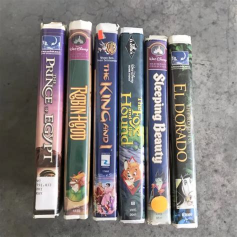 Set Of 6 Vhs Tapes Disney Dreamworks Warner Brothers Bros 980 Picclick