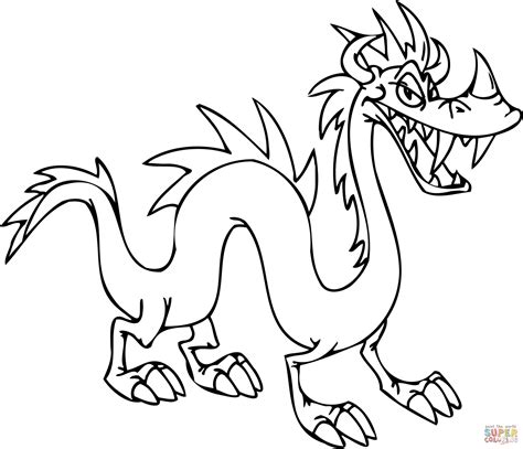 Tricky Dragon Coloring Page Free Printable Coloring Pages