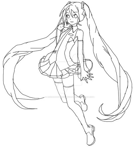 Hatsune Miku Coloring Pages To Print Coloring Pages