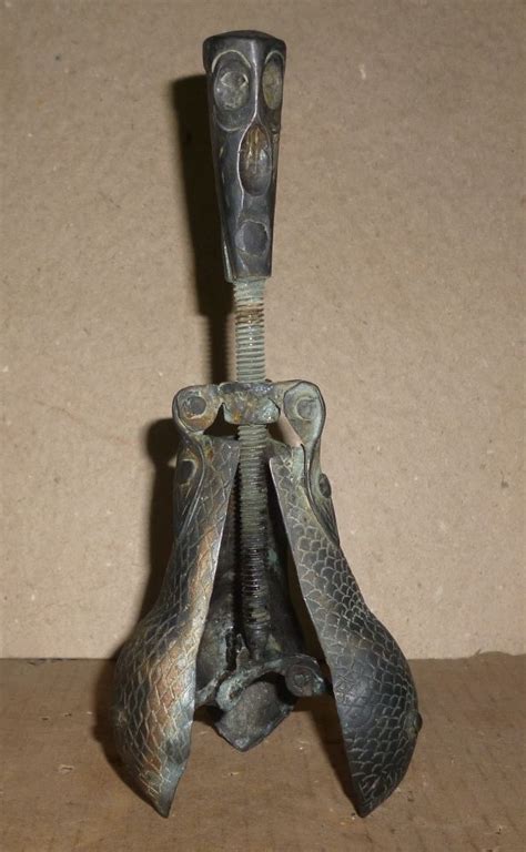 Medieval Torture Insturment The Pear Of Anguish Snake Face Hand