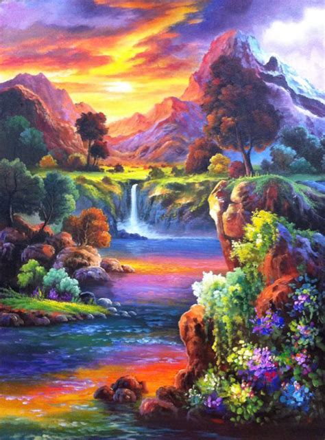 Acrylic Landscape Painting Free Painting Tutorials How To Paint Water