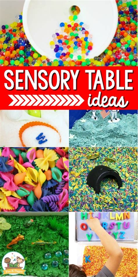 Sensory Table Ideas For Preschoolers