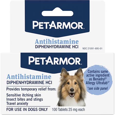 Petarmor Allergy Relief Tablets For Dogs Count Of 100 Petco