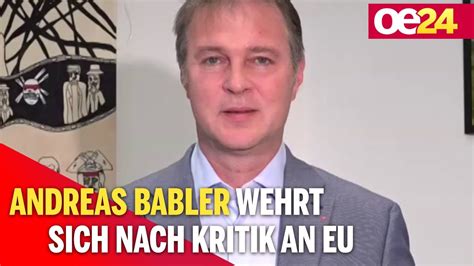 Andreas Babler Wehrt Sich Nach Kritik An EU YouTube