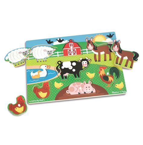 5 out of 5 stars (1) total ratings 1, $10.50 new. Melissa And Doug Farm Animals Peg Puzzle | Jarrold, Norwich
