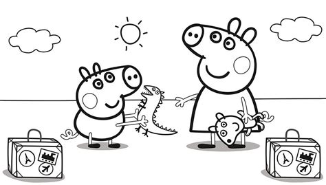 Dibujos de Peppa Pig para colorear | Peppa pig para colorear, Dibujo de