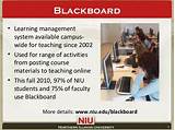 Pictures of Blackboard Learning Management System