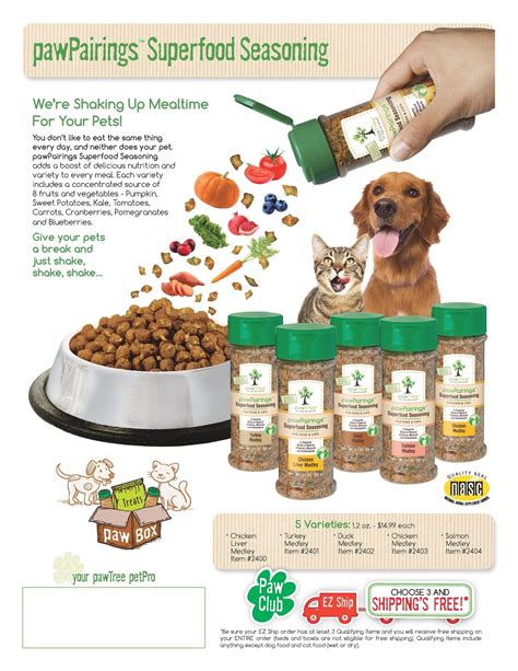 Just sprinkle it over their food and watch them run to the bowl. Flavor your pets food while giving them added nutrients ...