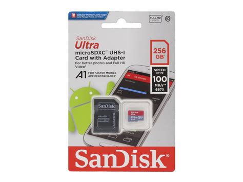 Sandisk 256gb Ultra Microsdxc Memory Card Neweggca