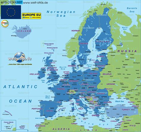 Die karte von portugal für kostenlosen download und gebrauch. Map of European Union EU (Other in serveral countries ...