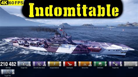 World Of Warships Indomitable Replay 3 Kills 2105k Dmgpatch 1280