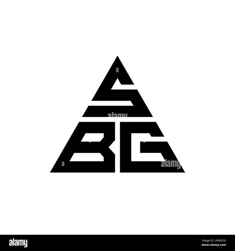Sbg Triangle Letter Logo Design With Triangle Shape Sbg Triangle Logo Design Monogram Sbg