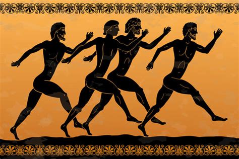 Ancient Olympic Games Running