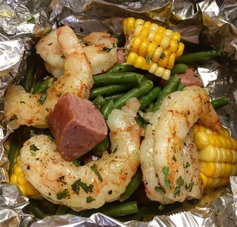 Spend less time cooking and more time enjoying dinner. Shrimp Boil in Foil (grilling recipe) | Foil grilling ...