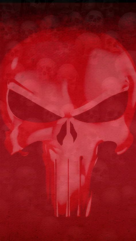 Punisher Red Antihero Skull Skulls Hd Phone Wallpaper Peakpx