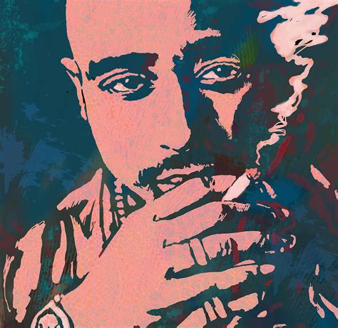 2pac Tupac Shakur Stylised Pop Art Poster Drawing By Kim Wang Pixels