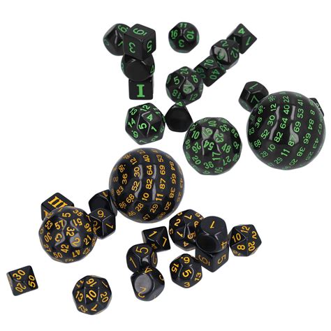 Au 15pcs D3‑d100 Polyhedral Dice Set 3 Sides To 100 Sides Conjuring