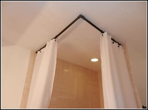 Stymied by how to hang draperies on a nonstandard window? Shower Curtain Rods That Hang From Ceiling - Curtains ...