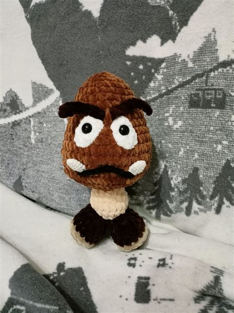 Goomba Amigurumi Plushie Crochet Toy And Decoration Figure Etsy