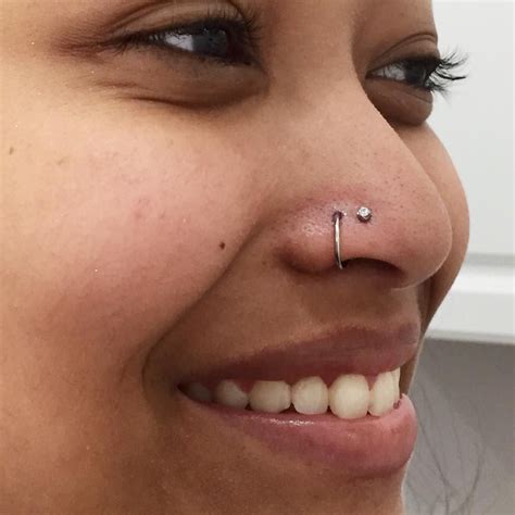 Double Nostril Piercings Our Piercer Mike Did Today Piercology