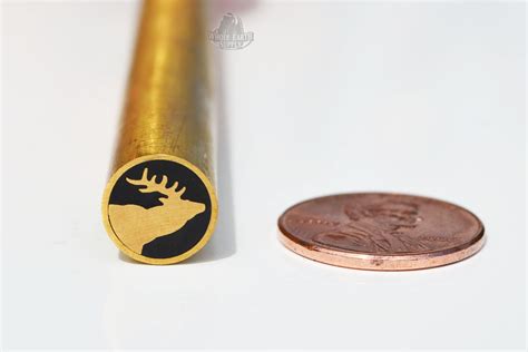 Whole Earth Mosaic Pin 108 Elk 1cm Brass Knife Making