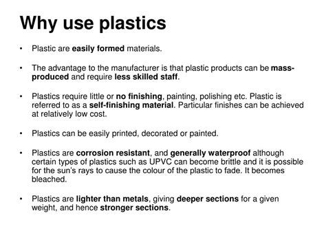 Ppt How Plastics Are Made Understanding The Physical Properties Of