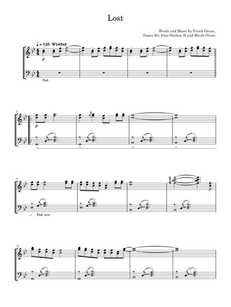 Lost Sheet Music For Piano Music Notes