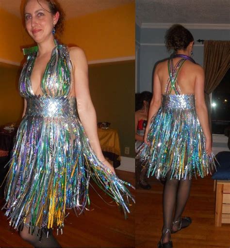 2011 Trashion Dress I Made Out Of Solid Gold Dog Food Bags Pretty