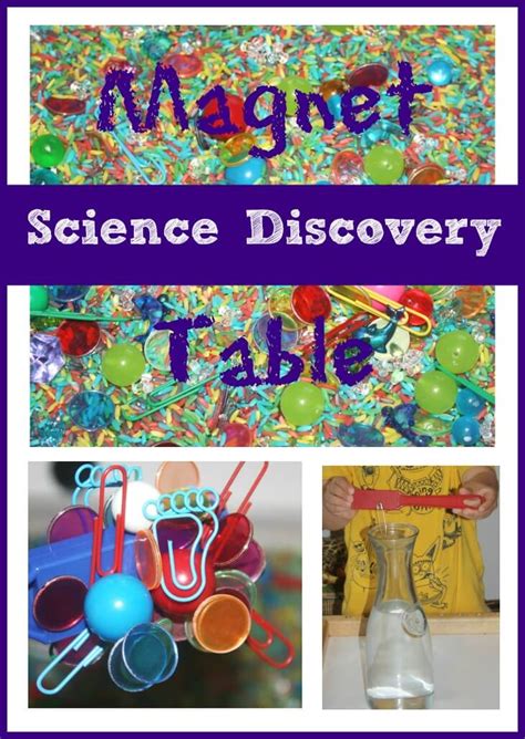 Preschool Discovery Table Exploring Magnets