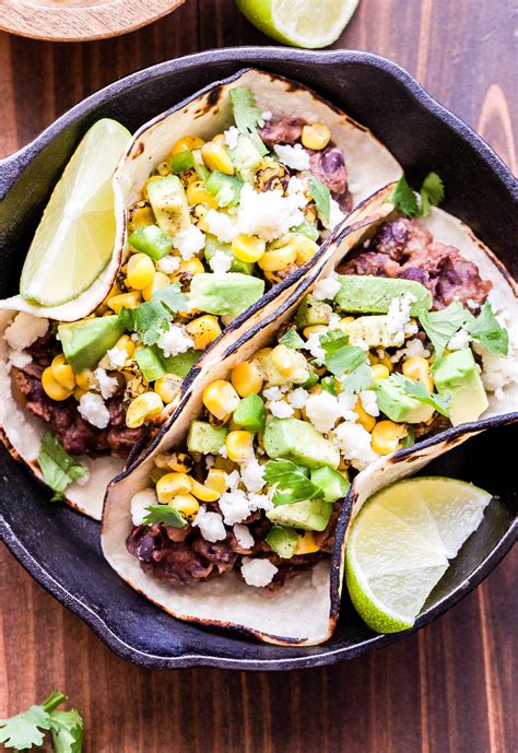 Black Bean Tacos With Avocado Corn Salsa Recipe Runner