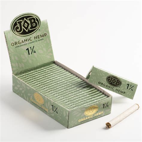 Job Cigpaper 1¼ Orignal Hemp 24 Count Wraps And Rolling Papers