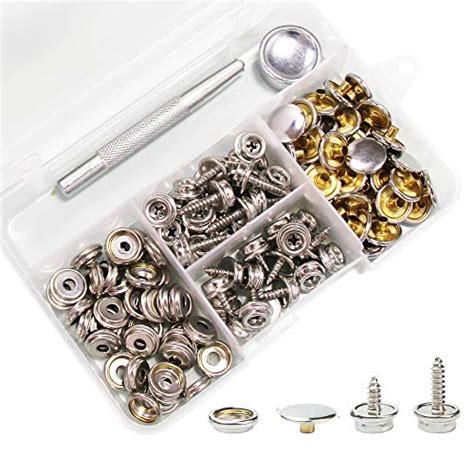 Snaps Kit For Boat Cover 120pcs Canvas Screws Snaps Buttons Tool