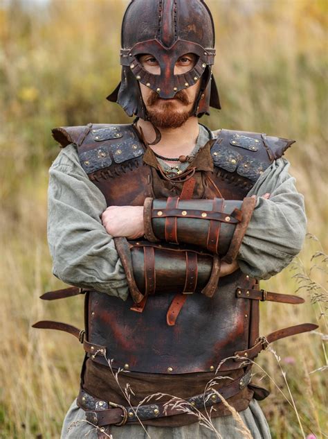 Viking Leather Armour Medieval Breastplate Armor Viking Etsy
