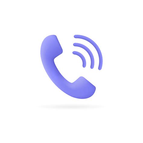 3d Handset Icon In A Minimalist Style Phone Call Vector Illustration