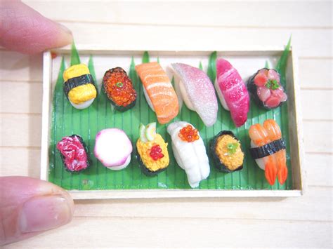Miniature Food For Dollhouse Chirashi Don Sushi Platter Etsy