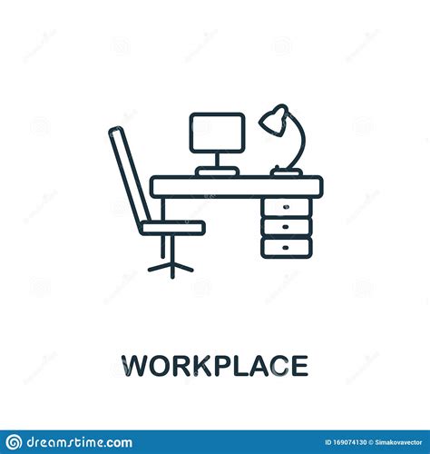 Workplace Icon Line Style Symbol From Productivity Icon Collection